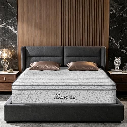 Queen Size Mattress, 12 Inch Gel Memory Foam/High Density Foam and Zone-Reinforced Pocketed Springs for Pressure Relief and Motion Isolation，Medium Firm Queen Mattresses, Queen Hybrid Mattress thumbnail 7