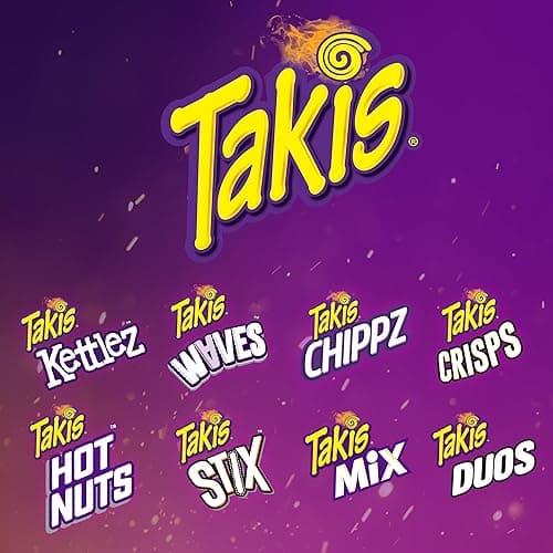 Takis 18 pc / 1 oz Variety Pack, Assorted Flavored Mixed Rolled Tortilla Chips – (5) Fuego, (5) Blue Heat, (4) Nitro, (4) Crunchy Fajitas thumbnail 9