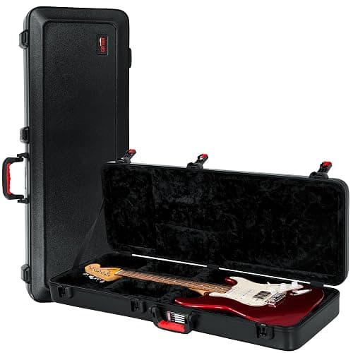 Gator Cases Molded Flight Case for Strat/Tele Style Electric Guitars with TSA Approved Locking Latch, (GTSA-GTRELEC) - Image 1