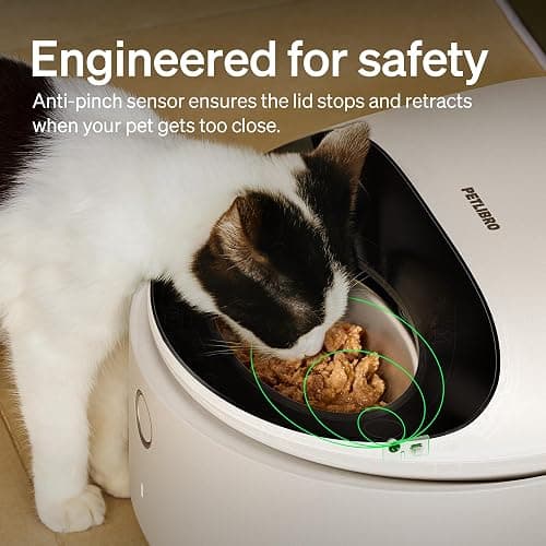 PETLIBRO Automatic Cat Feeder Wet Food with Stainless Steel Bowl, Refrigerated Auto Cat Feeder with Semiconductor Cooling, 3 Fresh Meals for 3 Days, App-Controlled Pet Food Dispenser, Easy to Clean thumbnail 5
