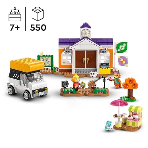 LEGO Animal Crossing K.K.’s Concert in the Plaza Building Toy for 7 Plus Year Old Girls and boys, with Café Playset, Figures and Vehicle from the Video Games, Pretend Play Gift for Kids 77052 thumbnail 4
