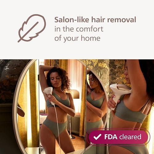 Philips Lumea 8000 Series IPL Hair Removal Device, Permanent Laser Hair Reduction for Women & Men, Easy and Comfortable Use at Home, SenseIQ, 3 Attachments for Body, Face, Intimate, BRI937/03 thumbnail 5
