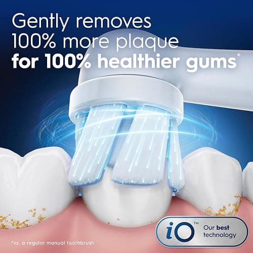 Oral-B iO Ultimate Clean Replacement Brush Heads, 5 Count, 4 Ultimate Clean + 1 Gum & Sensitive White thumbnail 3