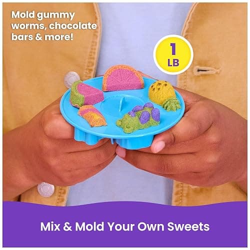Kinetic Sand Sweet Station Set, Moldable Play Sand Sensory Toys, Ages 5+ thumbnail 3
