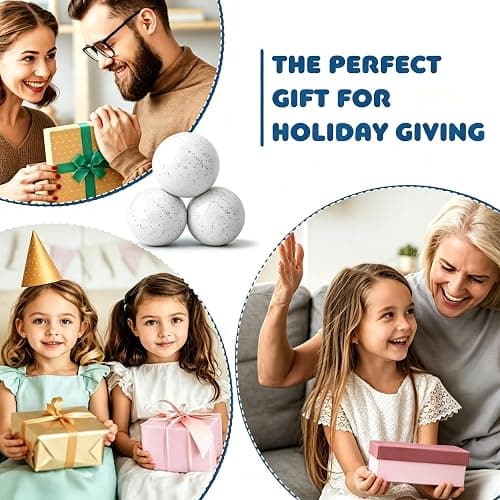 Snowball Stress Ball,Stretchy Fidget Toys for Anxiety Relief Squishy Toys,Realistic Snowball Squeeze Toy for Adults Stress Relief (Snowball 01) thumbnail 5