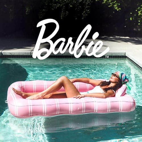 FUNBOY Tanning Pool Lounger Float, XL 72'' x 48'' Pool Float with Custom Pillow and Large Cup Holder, Perfect for Pool or Backyard. thumbnail 3