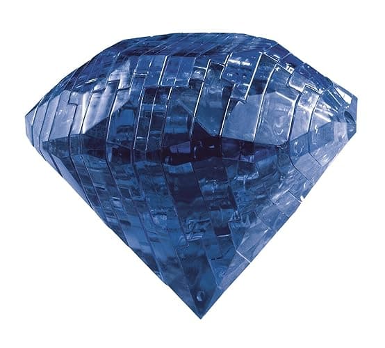 Bepuzzled Original 3D Crystal Puzzle - Sapphire - Fun yet challenging brain teaser that will test your skills and imagination, For Ages 12+ thumbnail 5