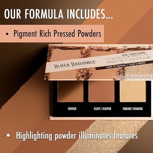 Black Radiance True Complexion Contour Palette, Medium to Dark, 0.38 Ounce thumbnail 5