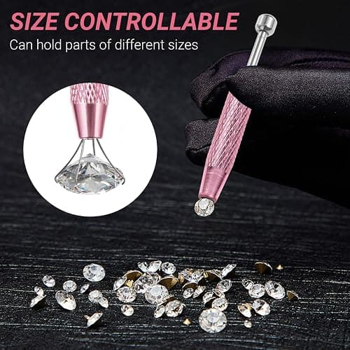 2 PCS Piercing Ball Grabber Tool, 4 - Claw Stainless Steel Jeweler Pick Up Tools,Septum Ball Screw Tool for Piercing Changing/Removal/Holder,Earring Pearl Grabber for Jewelry/Electronic Components thumbnail 5