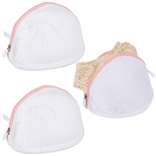 Giantree 3 Pcs Bra Washing Bags, Mesh Wash Bag for Bras with Zipper, Large Bra Washing Bags for Laundry, Bra Laundry Bags for Washing Machine Women Lingerie Bags Wash for Washing Delicates - Image 1