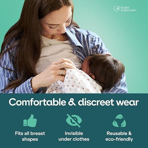 Koala Babycare Silberhütchen - 2 Stück - Stillhütchen Maxi-Größe Silber für maximale Resistenz - Brustwarzenschutz für empfindliche und schmerzende Brustwarzen thumbnail 7