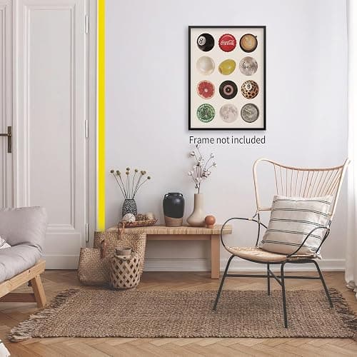 jkahh Vintage Trendy Lucky 8 Ball Poster Funky Disco Ball Canvas Wall Art Retro Music Record Aesthetic Print Minimalism Preppy Painting for Dorm Bedroom Living Room Decor 12x16in Unframed - 16L" x 12W" - Lucky-Unframed thumbnail 4