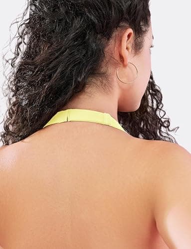 VOYJOY Sports Bras for Women Basic Wireless Bra Crop Workout Yoga Bra Sexy Tank Top thumbnail 4