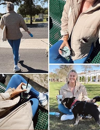 Gacaky Women's Baggy Lightweight Zip Puffer Jacket Warm Winter Down Coat with Pockets thumbnail 3