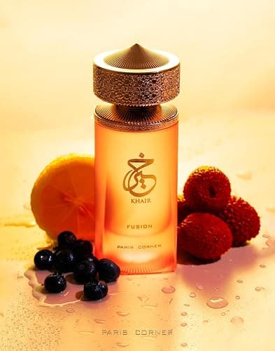 Paris Corner | Khair Fusion Lychee Perfume 3.4 Fl Oz | A Lychee Perfume Blending Fruity Notes of Lychee, Blackcurrant, and Red Apple with Floral Elegance for an Enchanting Aroma thumbnail 3