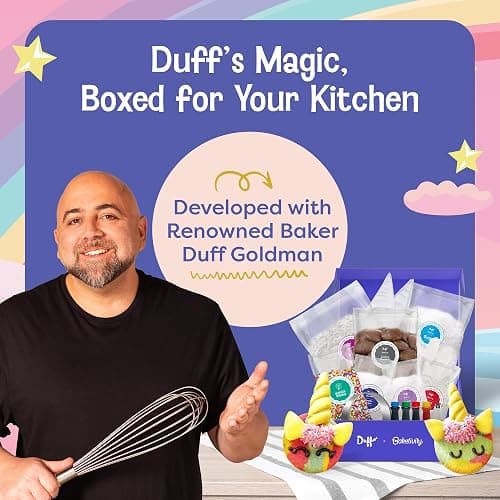 Baketivity x Duff Goldman Unicorn Cookies Kids Baking Kit | Cooking Kits with Premeasured Ingredients, Decorating Supplies, STEM Activities for Girls and Boys Ages 6-12 thumbnail 5