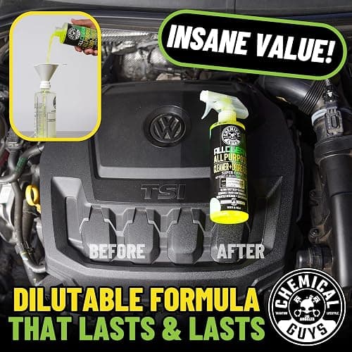 Chemical Guys, All Clean+ Citrus All-Purpose Cleaner, Dilutable, 16 fl oz | Citrus all-purpose cleaner cuts grease, grime and dirt on interior and exterior surfaces, dilutable to any strength thumbnail 8