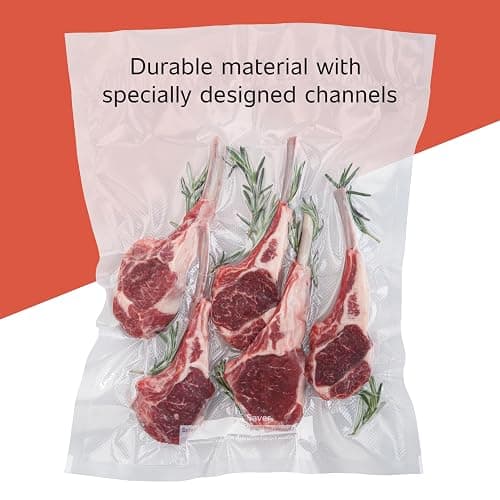 FoodSaver Custom Fit Airtight Food Storage and Sous Vide Vacuum Sealer Bags, 8 x 20' (Pack of 3), Perfect for Meal Prep and Sous Vide Cooking thumbnail 4