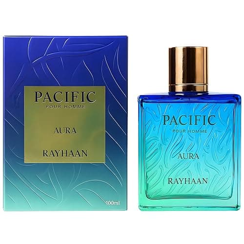 Rayhaan Pacific Aura - Citrus, Aromatic, Mint, Amber, Fresh - Eau de Parfum Spray for Men, 3.4 Ounce / 100 ml thumbnail 4