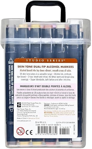 Studio Series Dual-Tip Skin Tone Alcohol Markers (Set of 18 colors) thumbnail 5