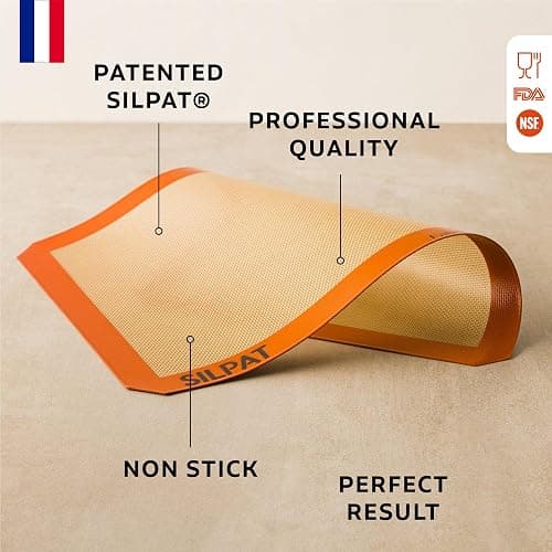Silpat Premium Non-Stick Silicone Baking Mat, Half Sheet Size, 11-5/8 x 16-1/2, Orange thumbnail 2