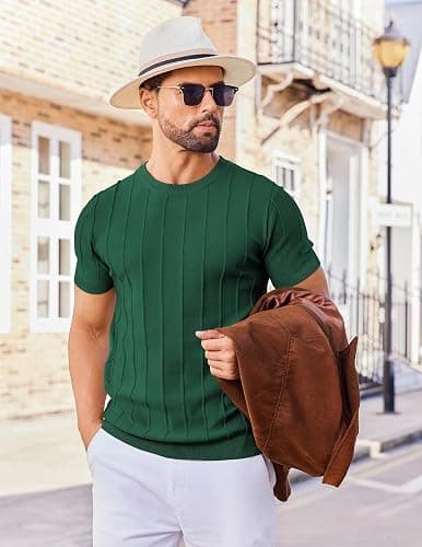 COOFANDY Men's Knit Sweater Ribbed Pullover thumbnail 6