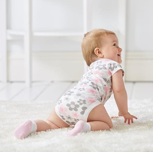 Gerber baby-girls 5-pack Short Sleeve Variety Onesies Bodysuits thumbnail 5