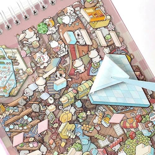 DIY 3D House Stickers,20 Sets Fun DIY Stickers Scene for Kids Adults Cute Make Your Own Cartoon Animal Scene for Gifts, Relief Stress Pass The Time-Fun Haven thumbnail 7