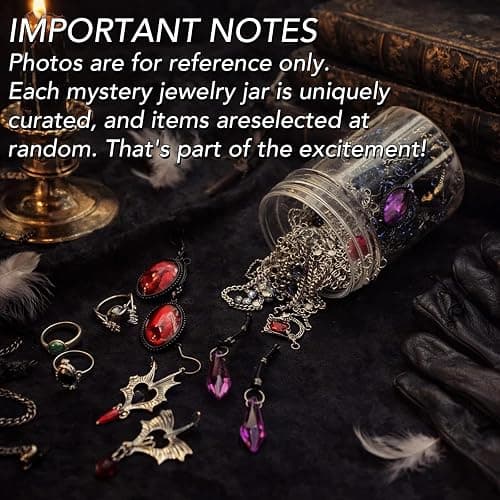 SMUOBT Mystery Jewelry Jar Bundle - 40-45 Piece Surprise Jewelry Box for Women,Gift Set (Necklace, Earrings, Rings,Kracelet,Keychain, Hair Clip) - Unique Birthday Gift for Her, thumbnail 6