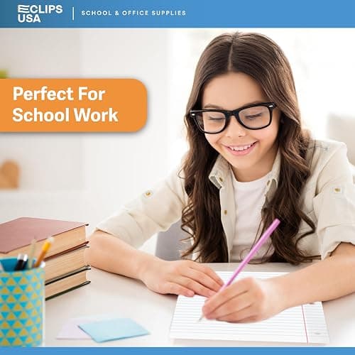 Wide Ruled Loose Leaf Paper Wide Ruled Notebook Paper Lined Writing Filler Paper 10.5” x 8” 56 gsm 300 Sheets 100 Sheet Per Pack (3 Pack) thumbnail 4