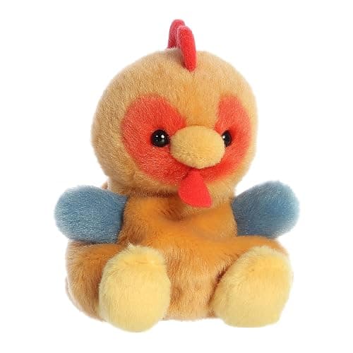 Aurora® Adorable Palm Pals™ Red Rooster™ Stuffed Animal - Fun Collectible Plush for Kids and Adult Collectors - Perfect for Decorating Rooms and Birthday Gifts - Brown 4.5 Inches - Image 1