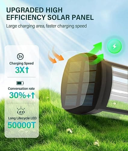 COXSENI Solar Pathway Lights Outdoor 8 Pack, Bright Solar Path Lights Outside Waterproof, Sidewalk Lights Solar Powered Landscape Light for Walkway Driveway Lawn Patio Yard Garden thumbnail 3
