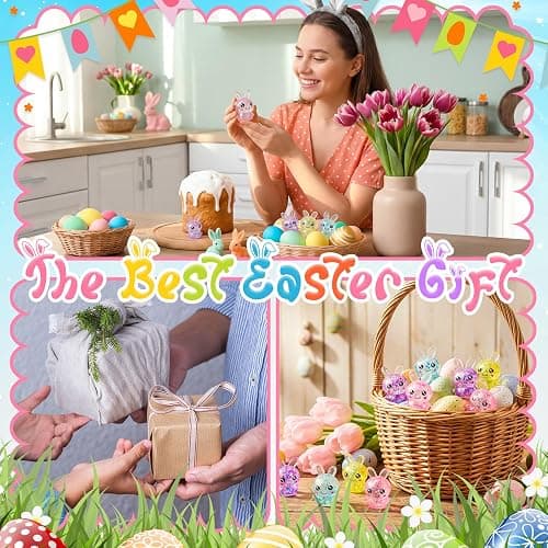 Halloscume 12 Pcs Bunny Squeeze Stress Balls Built-in Sequins Glitter Mental Health Month Basket Stuffers Slow Rising Fidget Bunny Balls Stress Relief for Easter Party Favor Birthday Rabbits Gift thumbnail 6