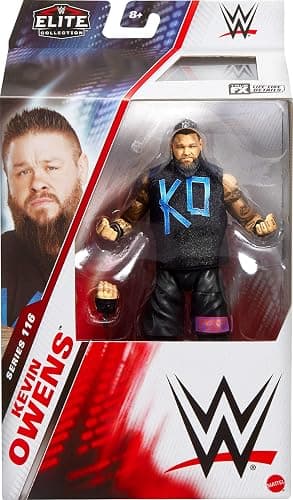 Mattel WWE Elite Action Figure & Accessories, Series #116 6-inch Collectible Kevin Owens with 25 Articulation Points & Swappable Hands thumbnail 3