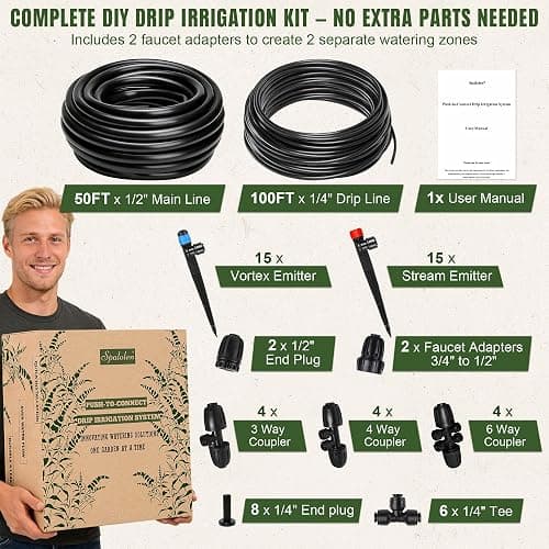 Push-to-Connect Drip Irrigation System Kit thumbnail 7