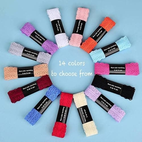 Olukssck 2 Pair Flat Laces Shoelaces, 3cm Fancy Ribbon Shoe Laces for Women | 14 colors, 4 sizes, fits for womens sneakers, athletic/sports/canvas/casual shoes, high tops thumbnail 5
