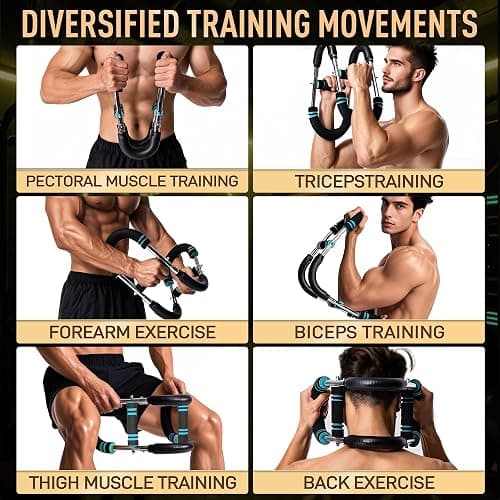 Twister Arm Trainer, Adjustable Chest Workout Equipment for Men & Women, Home Gym Strength Trainer, Muscle Builder & Strength Training for Arms, Chest thumbnail 2