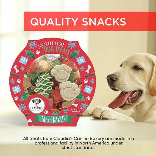 Santa Paws Classic Gourmet Dog Cookies - Vanilla Flavored Christmas Treats for All Breeds and Sizes thumbnail 3