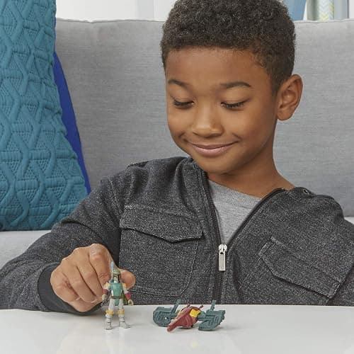 STAR WARS Mission Fleet Gear Class Boba Fett Capture in The Clouds 2.5-Inch-Scale Figure and Vehicle, Toys for Kids Ages 4 and Up thumbnail 2