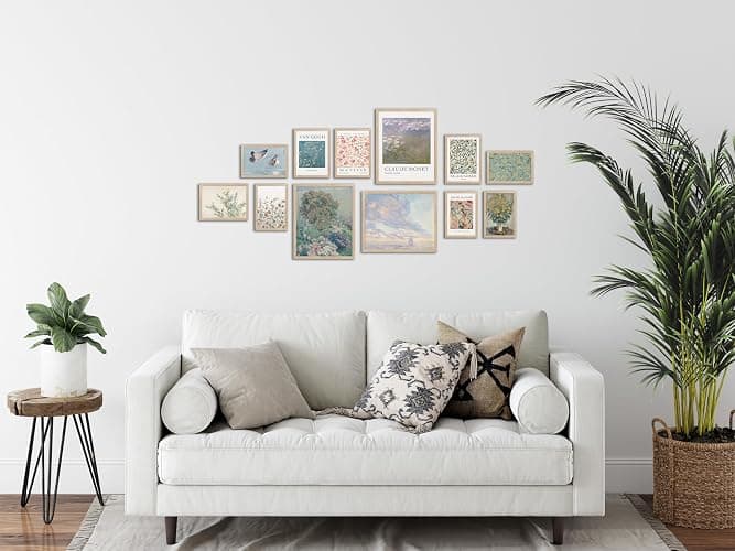TwoDays Vintage Eclectic Wall Art Prints, Colorful Maximalist Room Decor Aesthetic, Famous Artist Painting Gallery Artwork Posters for Dorm. (Multi Sizes, 8" X 10" Largest, Set of 12, UNFRAMED) thumbnail 5