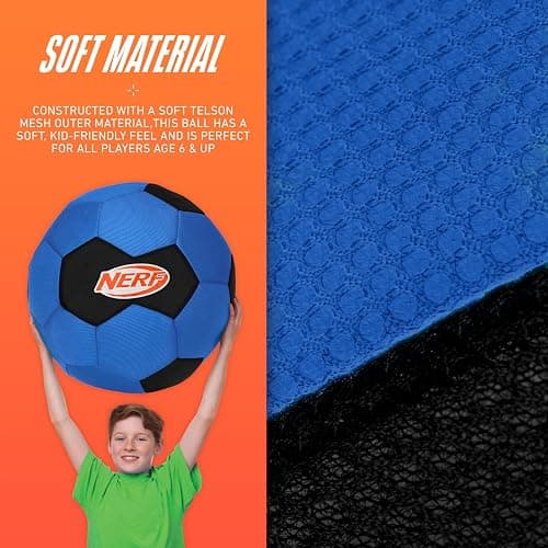 Nerf Mega Ball - 20" Inch Big Outdoor Kids Kickball, Soccer Ball, Dodgeball for Backyard Games - Giant Multi Sport Toy for Outdoor + Lawn Games - NO Pump Included thumbnail 4