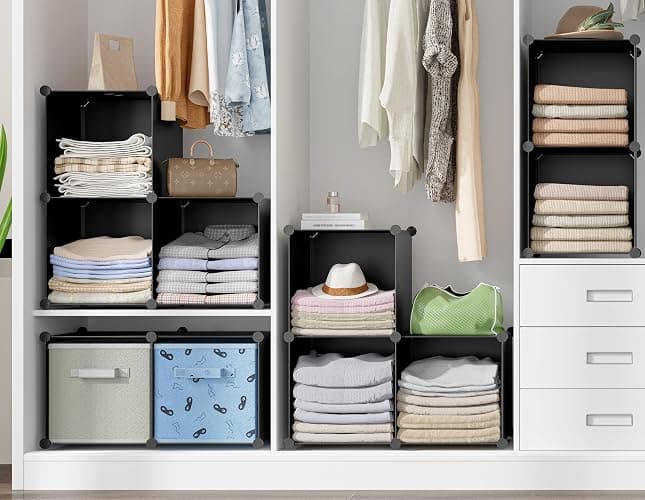 HOMIDEC 6-Cube Storage Organizer, Closet Organizer Storage Cabinet Shelf Bookcase Bookshelf,Storage Cubes Organizers Cabinet for Kids,Closet, Bedroom,Bathroom thumbnail 6