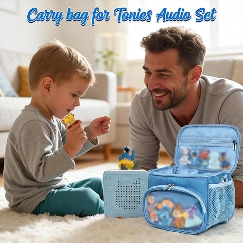 Kowenlic Carrying Case Compatible with Toniebox Starter Set, Carry Bag Compatible with Tonie Figures, Storage Case for Little Tikes Story Dream Machine Starter for Storybook (Purple) thumbnail 5