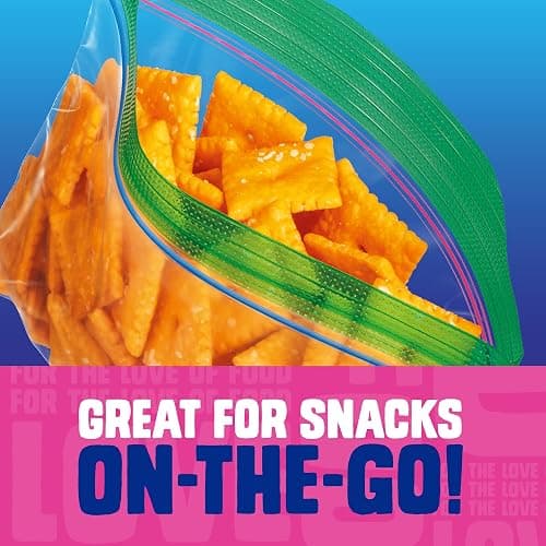 Ziploc Snack Bags for On-the-Go Freshness, Grip 'n Seal Technology for Easier Grip, Open, and Close, 280 Count thumbnail 6
