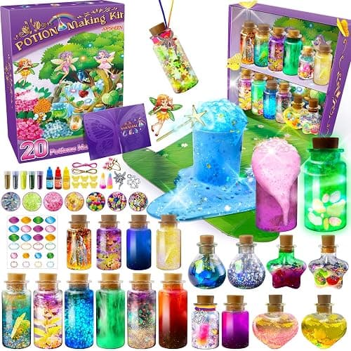 JOPSHEEN Potion Making Kit Children, 20 Bottles Potion, Christmas Birthday Toys Gifts for Boys Girls Age 8 9 10 11 12 - Image 1
