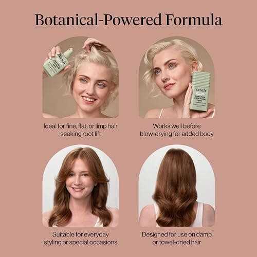 Kitsch Root Lifting Spray for Fine Hair - Thickening Hair Spray With Rosemary and Biotin | Lightweight Volumizing Spray for Instant Lift and Fullness | Adds Volume, Natural Hold - 5oz thumbnail 8