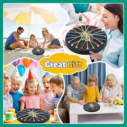 LWuuywa Brainy Knots Rope Untangling Puzzle Game, Educational Strategy Game with 10 Colorful Ropes and Convenient Storage Bag, Multiple Difficulty Levels for Adults Kids, Family Travel, Party (Black) thumbnail 6