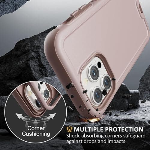 Follaroma for iPhone 14 Pro Max Case, Compatible with MagSafe, Heavy Duty Shockproof Protective Phone Case, Anti-Drop Protection, Dual Layer Magnetic Phone Cover for iPhone 14 Pro Max,6.7",Light Brown thumbnail 5
