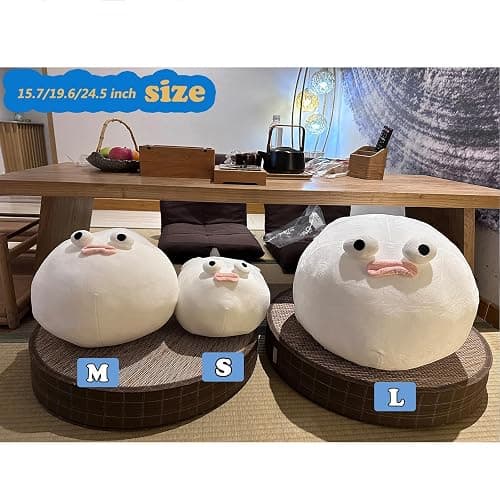 Goylmc Puffer Fish Plush Pillow - 15.7 inch Puffer Fish Stuffed Animal Plush - Birthday for Girls Boys Adults thumbnail 4