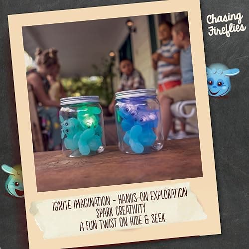 Toysmith Chasing Fireflies Kids Game - The Game of Shine & Seek - Interactive Games for Kids - Indoor & Outdoor Game - for Ages 3+, Blue,Green thumbnail 5